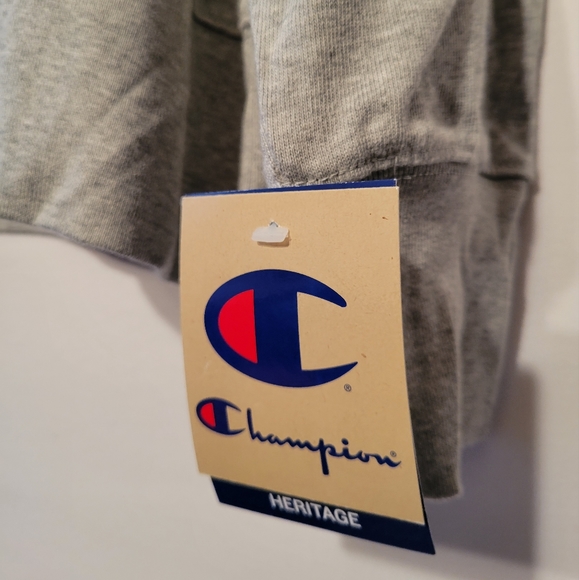 NWT Champion Long Sleeve Grey Shirt Mens Size Large - Picture 2 of 9